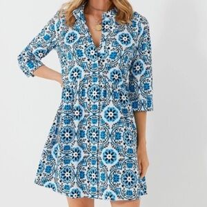 Tuckernuck Blue and White Patterned Dress